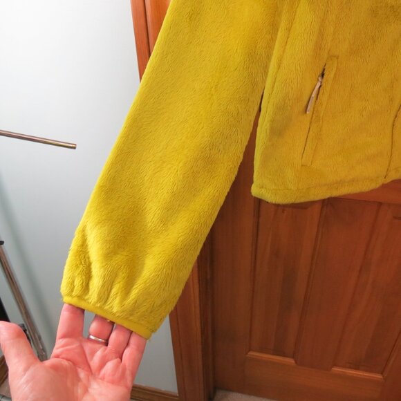 North Face Women's Fleece Jacket Chartreuse Yellow Full Zip Size Small - Picture 4 of 9